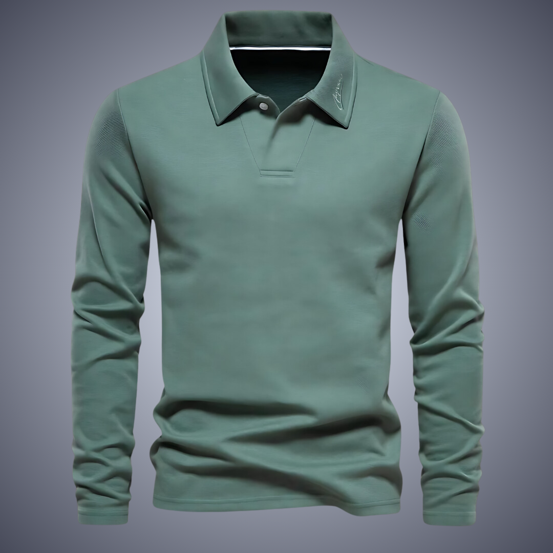 Küstenzeit Herren Langarm Polo-Shirt