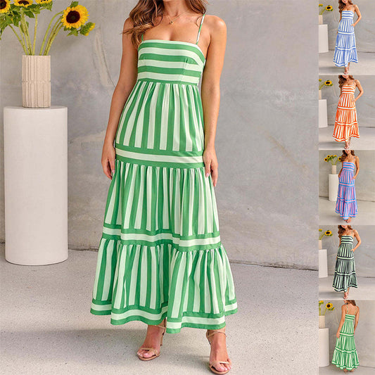 Maxikleid mit Rüschen