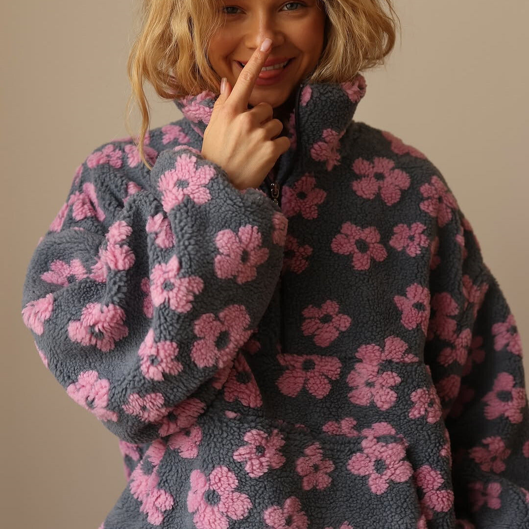 Azelma™ Langärmeliger Vlies Pullover