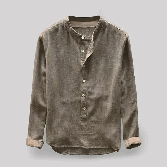 Strukturklang Herren langarmshirt