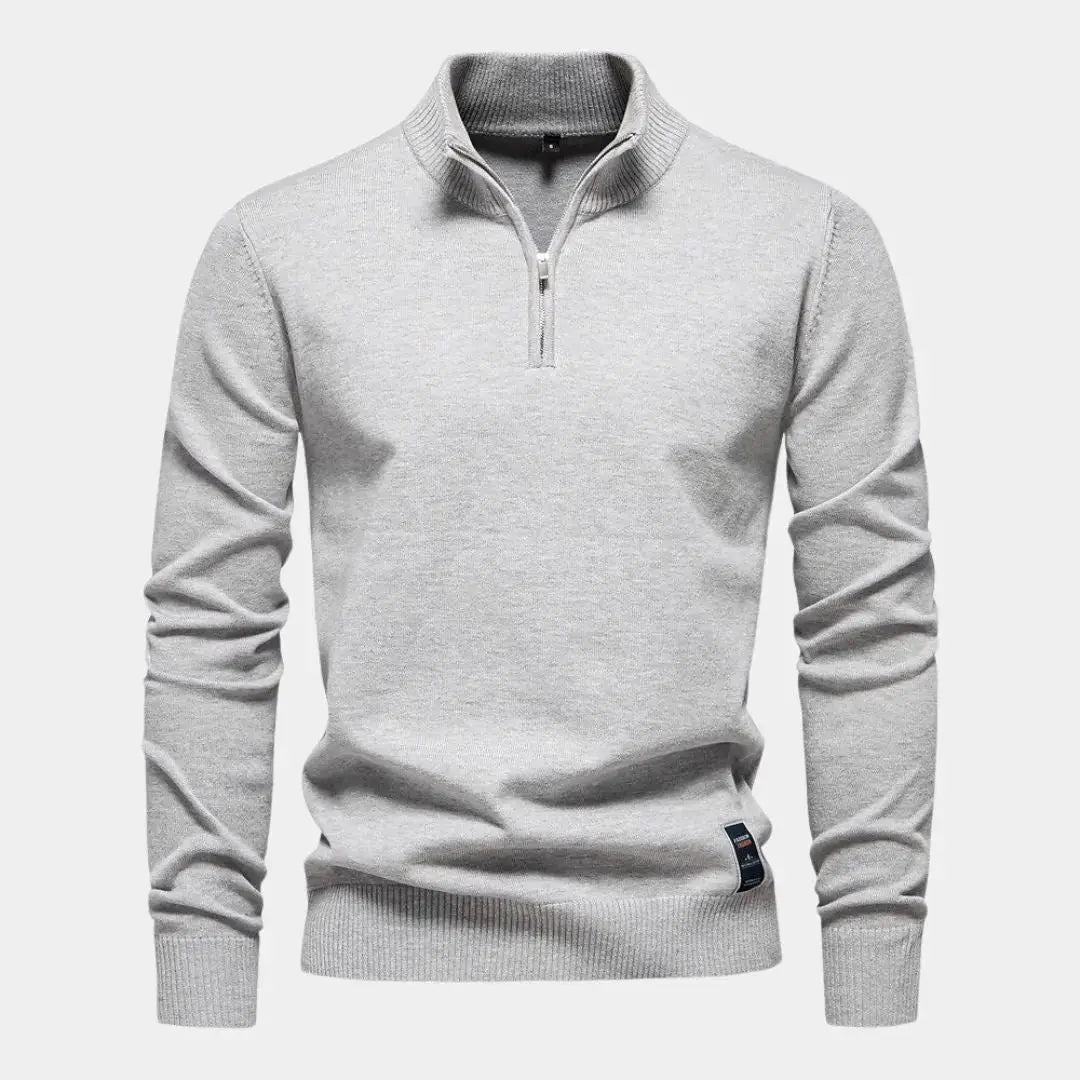 Essential Pullover mit Viertel-Reissverschluss