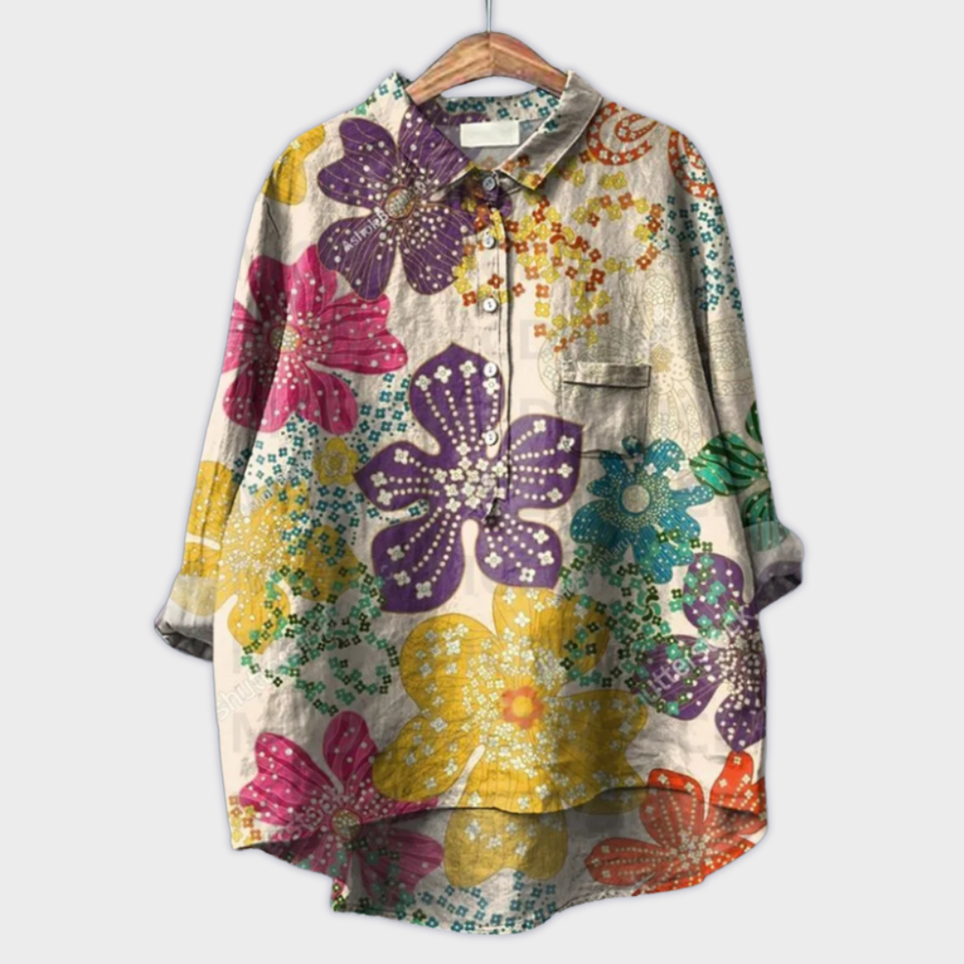 Blütenkunst Bluse