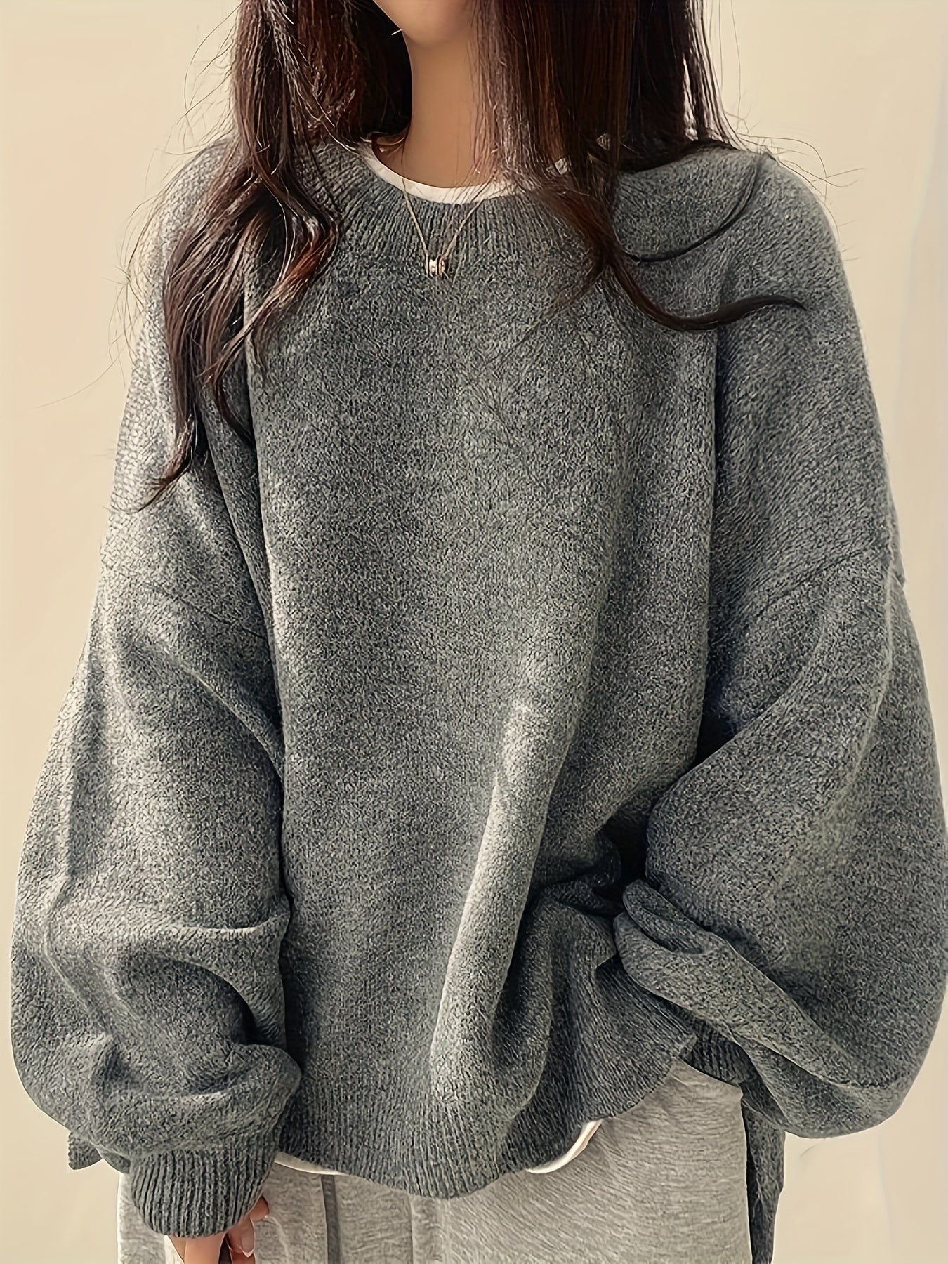 Pearline™ Pullover Mit Rundhalsausschnitt Und Langen Ärmeln
