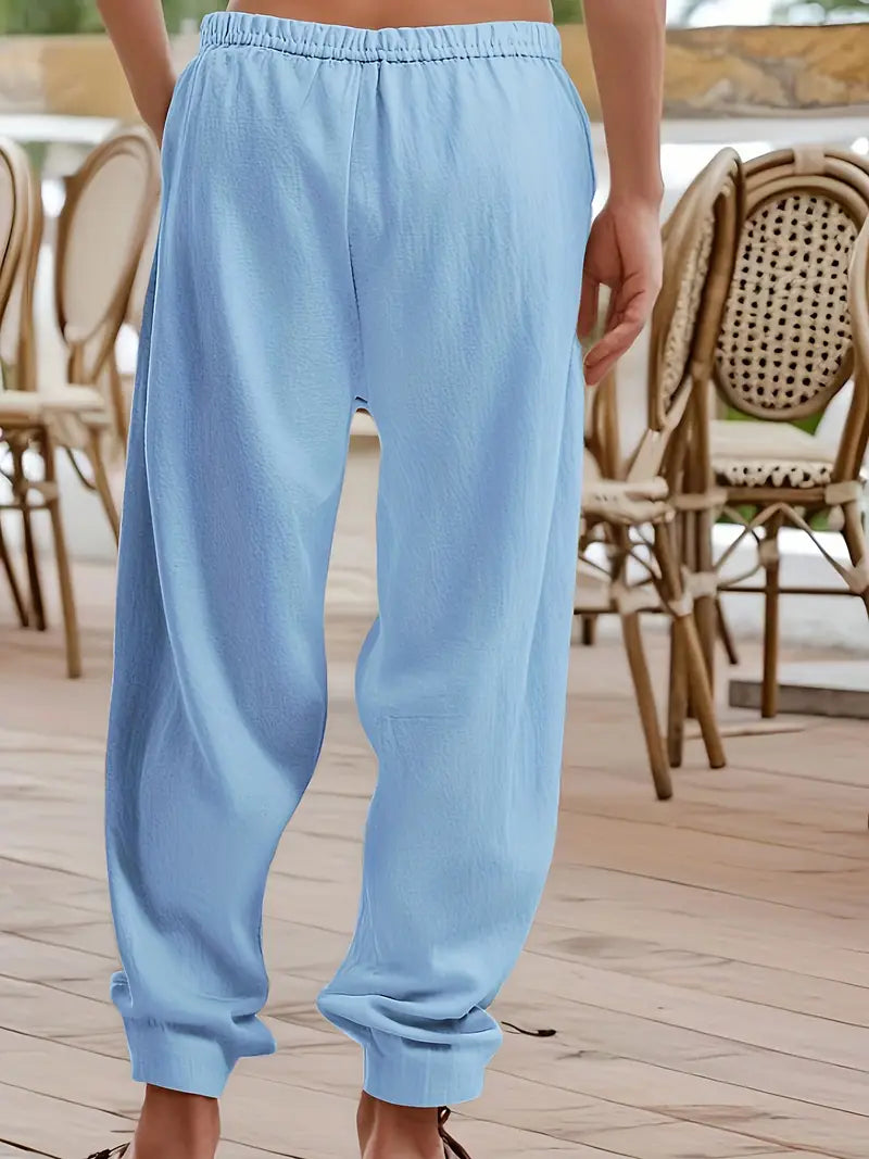 Babaev Stilvolle Leinen Hosen