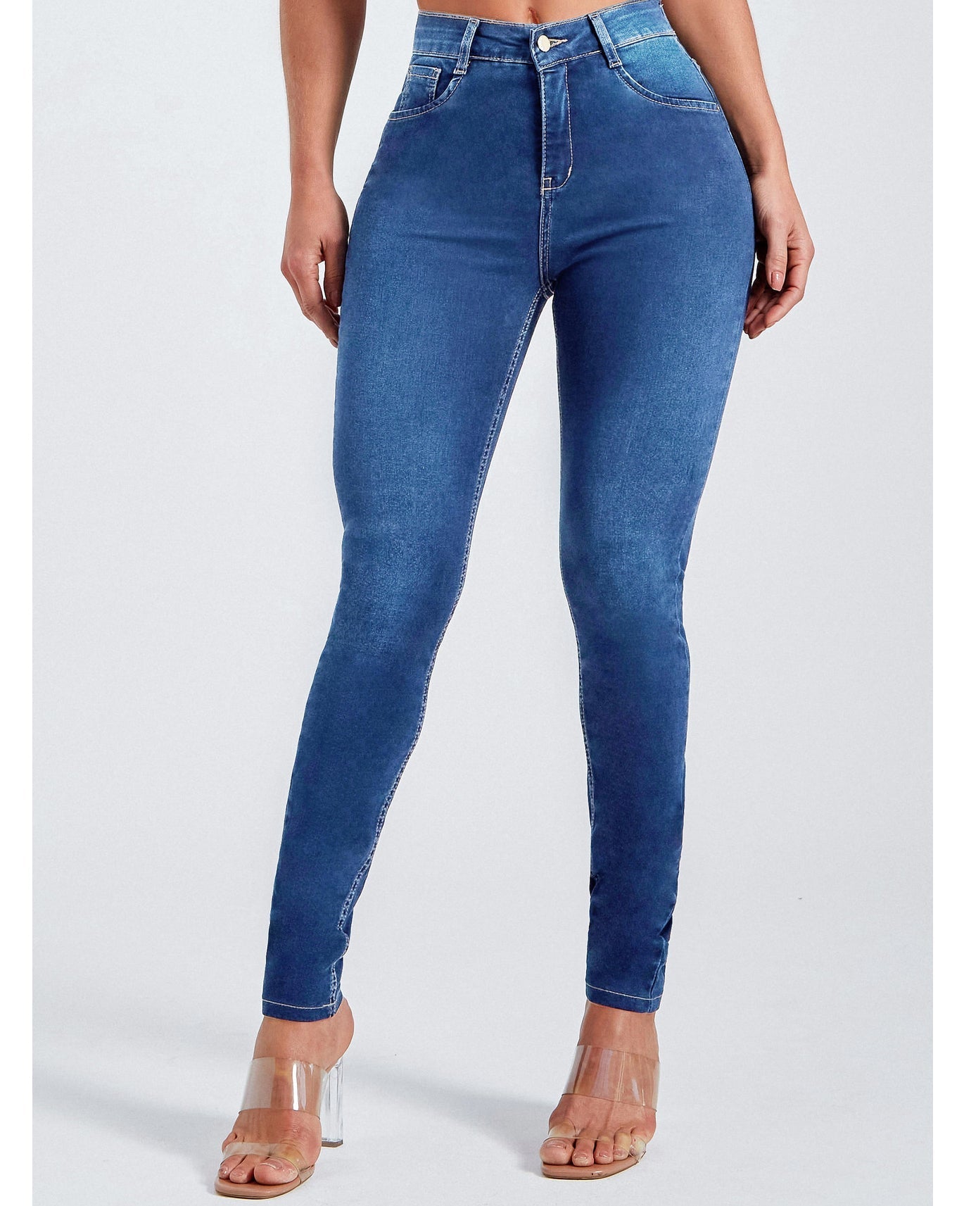 Jeans mit hoher Taille