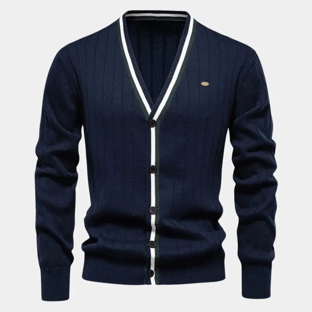 Cotton Button-Up Cardigan Sweater
