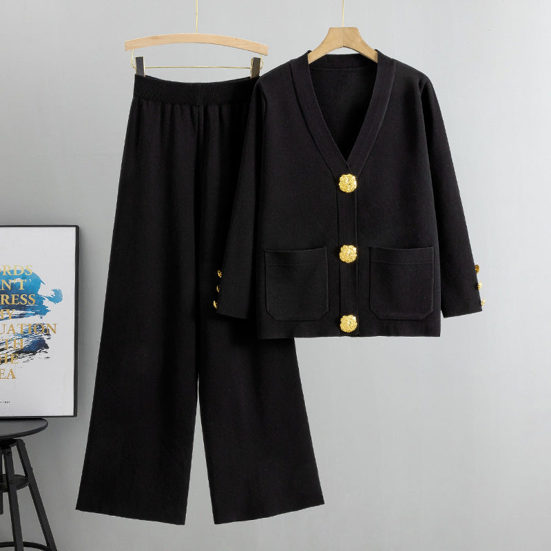 Leontara Set aus Strickjacke und Hose