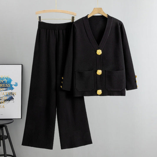 Leontara Set aus Strickjacke und Hose