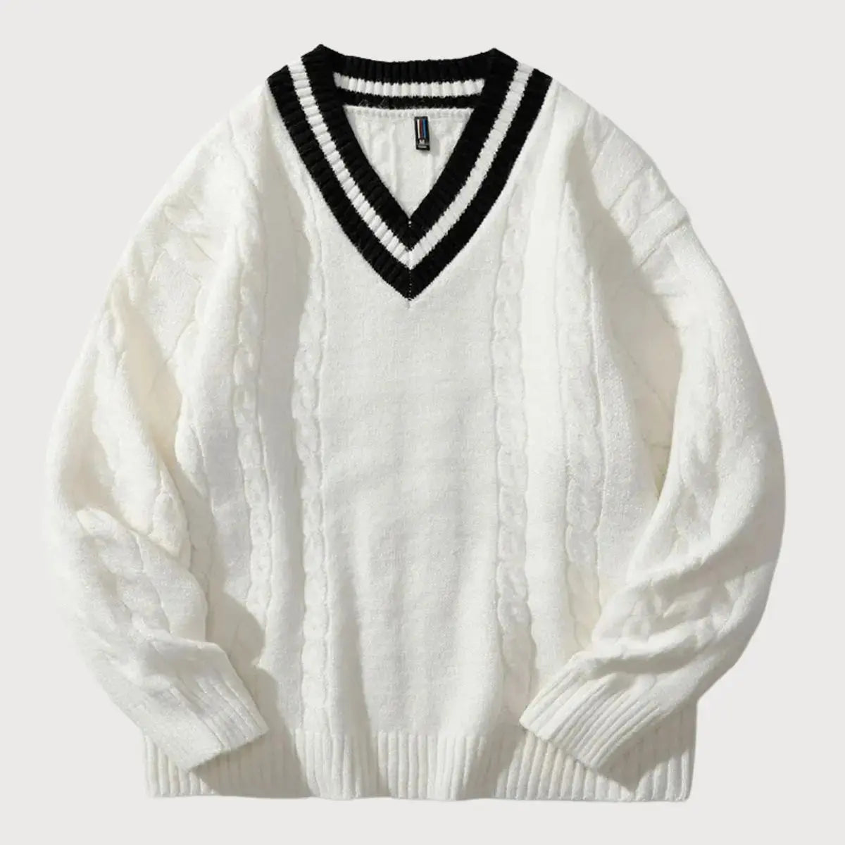 Exklusiver Pullover mit V-Ausschnitt