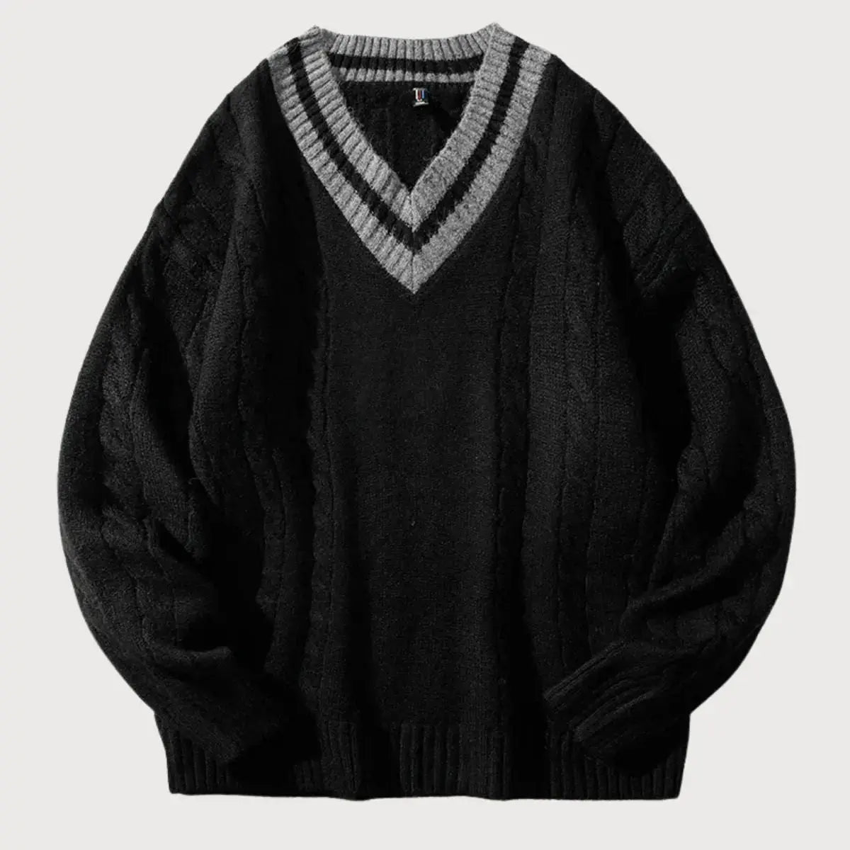 Exklusiver Pullover mit V-Ausschnitt