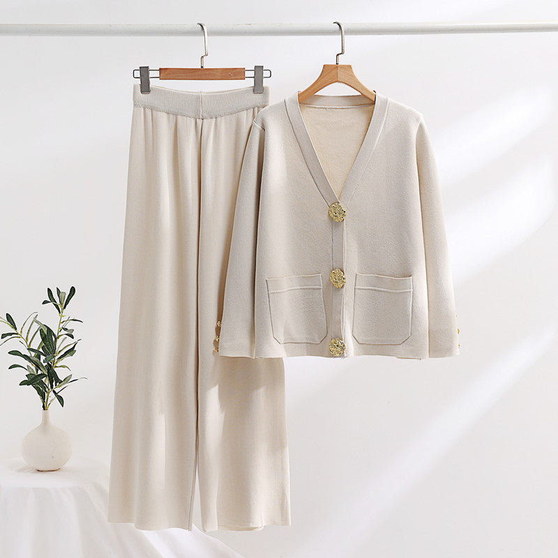 Leontara Set aus Strickjacke und Hose
