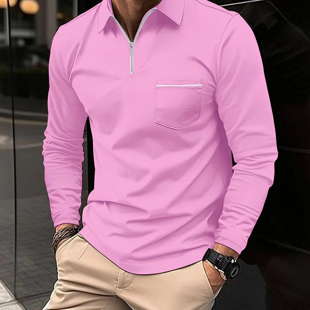Formgefühl Herren Langarm Polo-Shirt