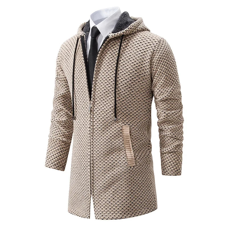 Wolljacke mit Kapuze für Männer