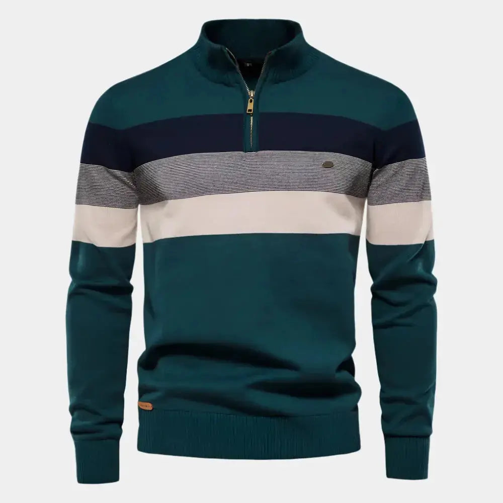 Exquisiter Pullover mit hohem Kragen