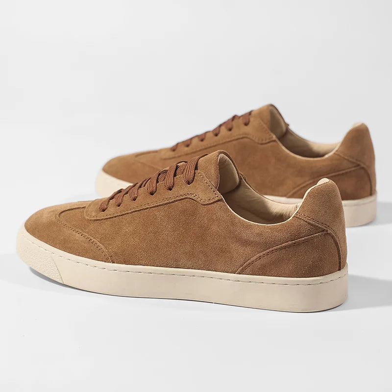 Herren Retro Sneaker mit Wildleder-Obermaterial und Schweinslederfutter Casual Freizeitschuhe