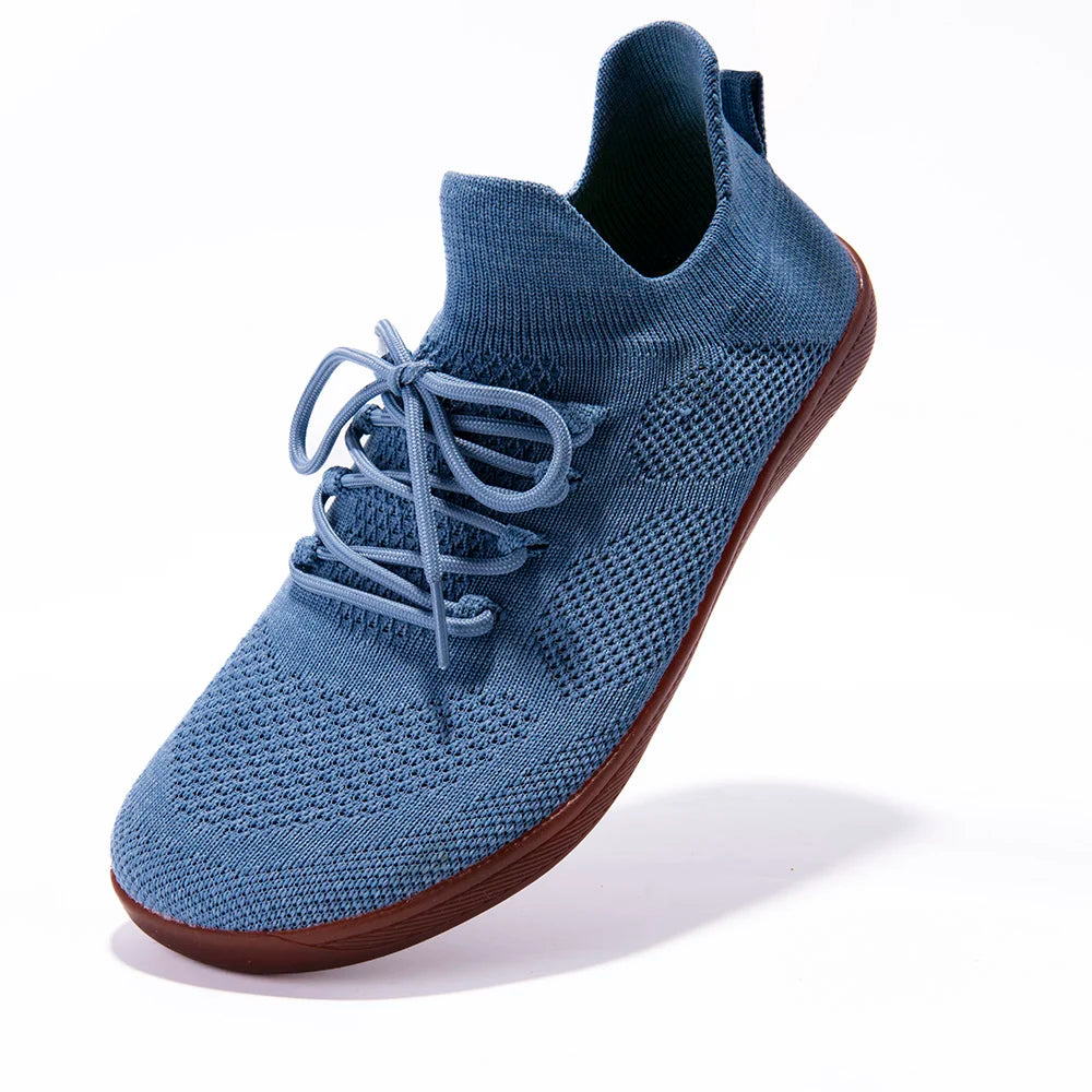 Damen Barfußschuhe Breite Zehenbox Leicht Atmungsaktiv Minimalistische Outdoor Sneaker