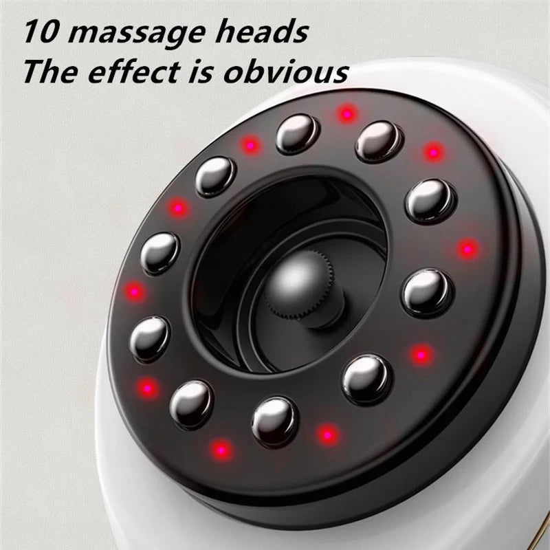 Elektrisches Gua-Sha Massagegerät mit Vakuum-Cupping, Wärmefunktion und Saugnäpfen für die Körpermassage