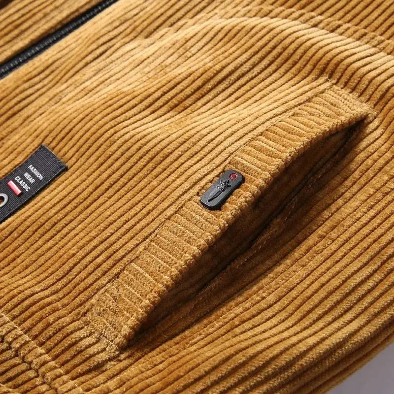 Thermische Windbreaker Cordjacke