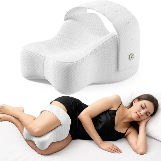Orthopädisches Kniekissen aus Memory-Schaum, Beinkissen für Seitenschläfer, ergonomische Unterstützung für Knie, Hüfte und Rücken