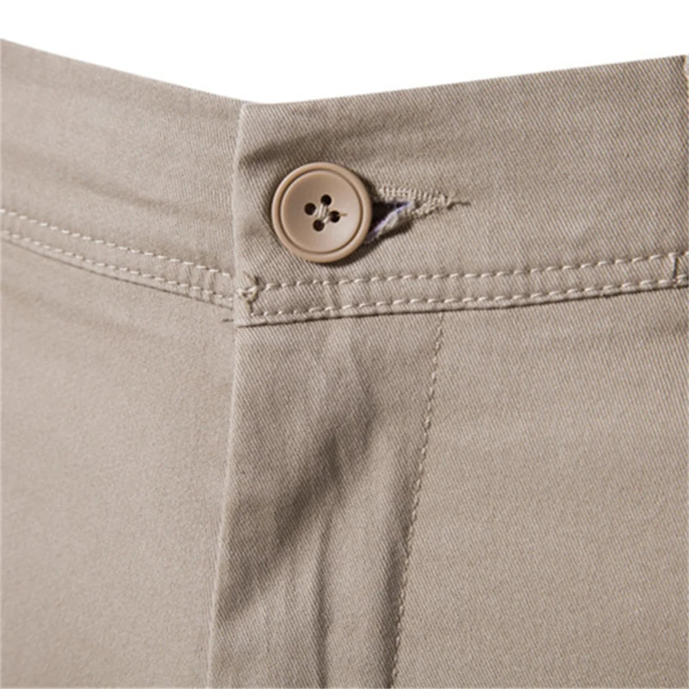 Herren Stoffhose Slim Fit, einfarbige klassische Businesshose für Frühling und Herbst