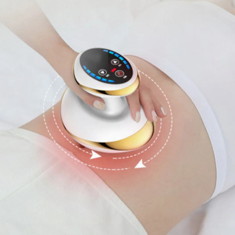 Elektrisches Gua-Sha Massagegerät mit Vakuum-Cupping, Wärmefunktion und Saugnäpfen für die Körpermassage
