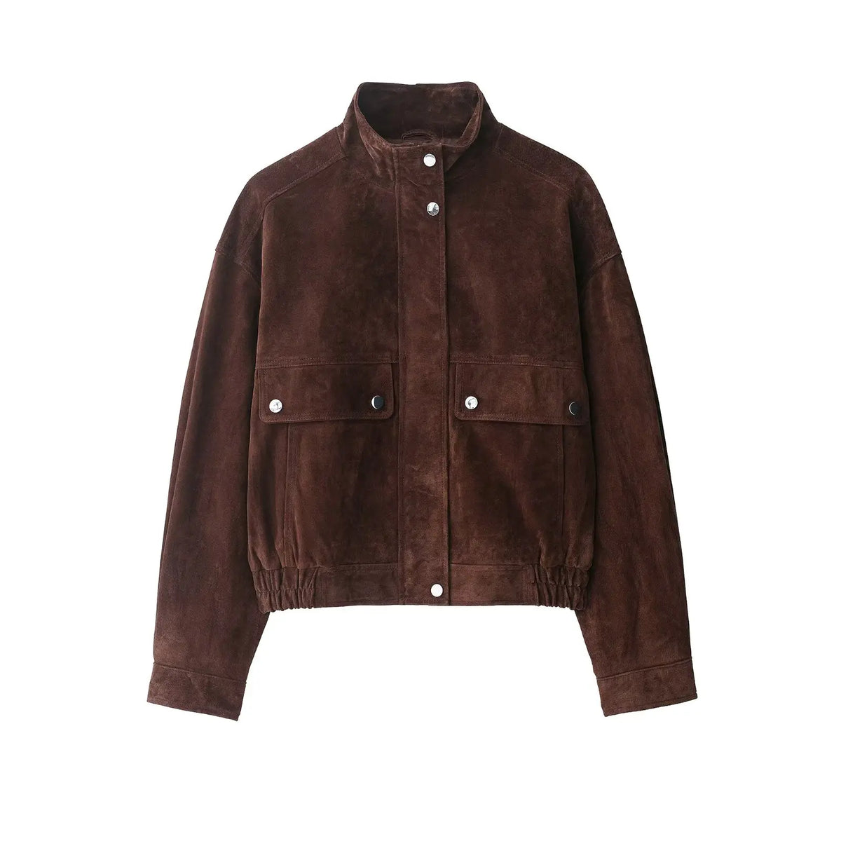 Damen Herbstjacke Slim Fit mit großen Taschen Warme Jacke für Herbst Streetwear