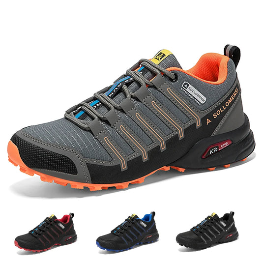 Herren Wanderschuhe, wasserdichte All-Terrain Sportschuhe mit rutschfester Sohle für Wandern, Camping und Outdoor