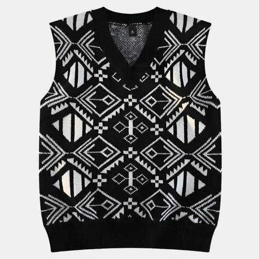 Akademische Retro-Strickweste