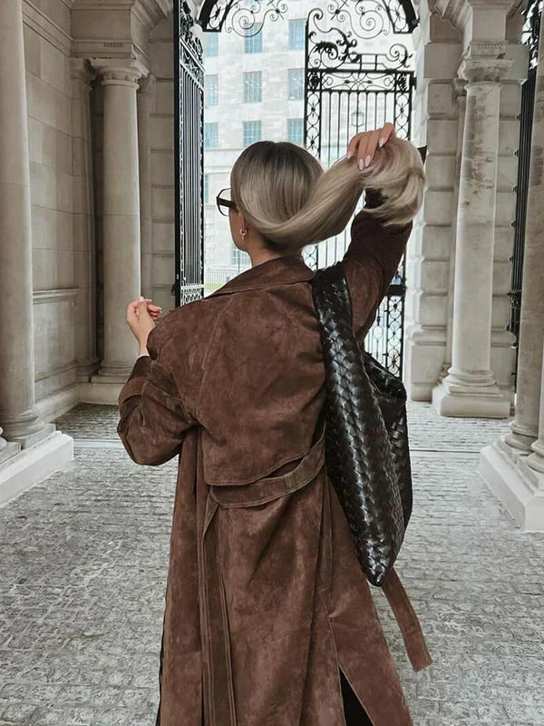 Sophie™ Stylischer Trenchcoat aus Leder