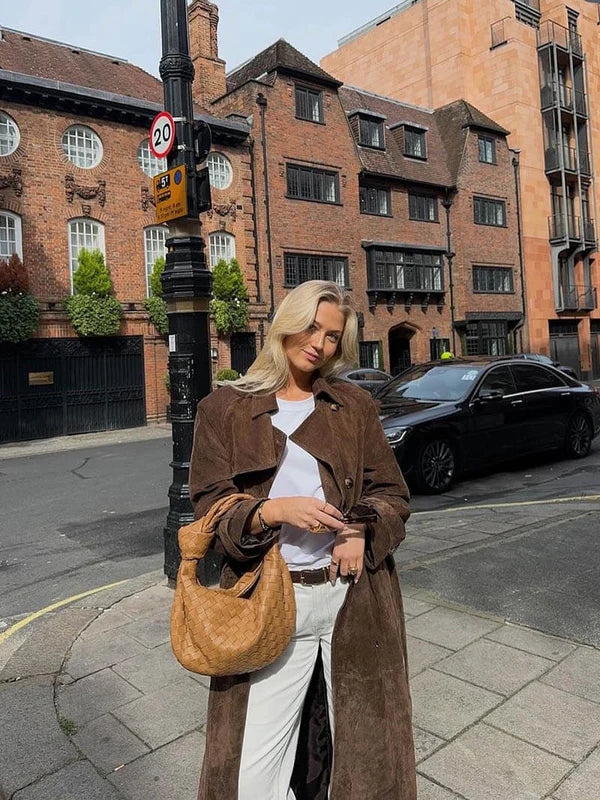 Sophie™ Stylischer Trenchcoat aus Leder