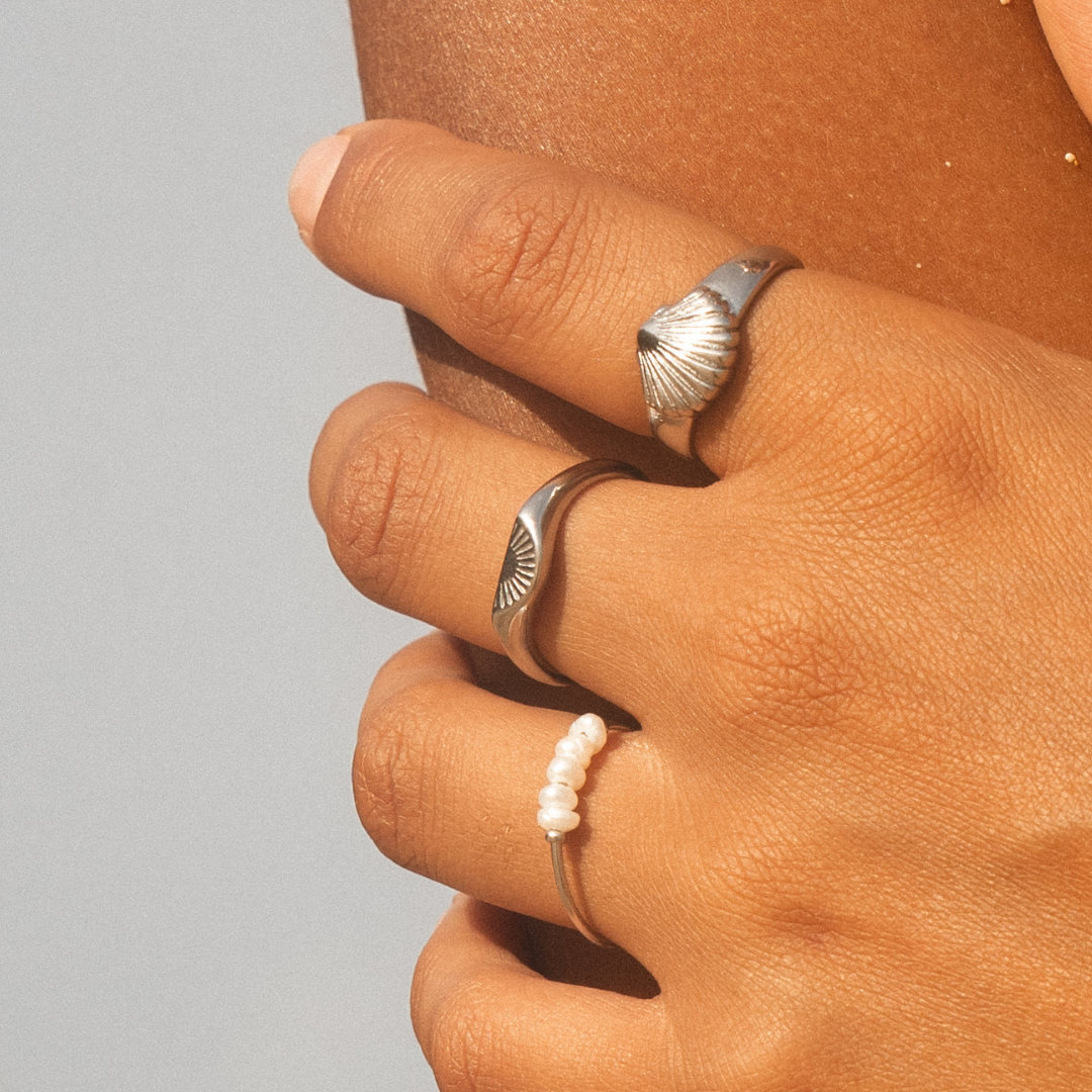 Ring Gold stapelbar Sunrise wasserdicht hypoallergen