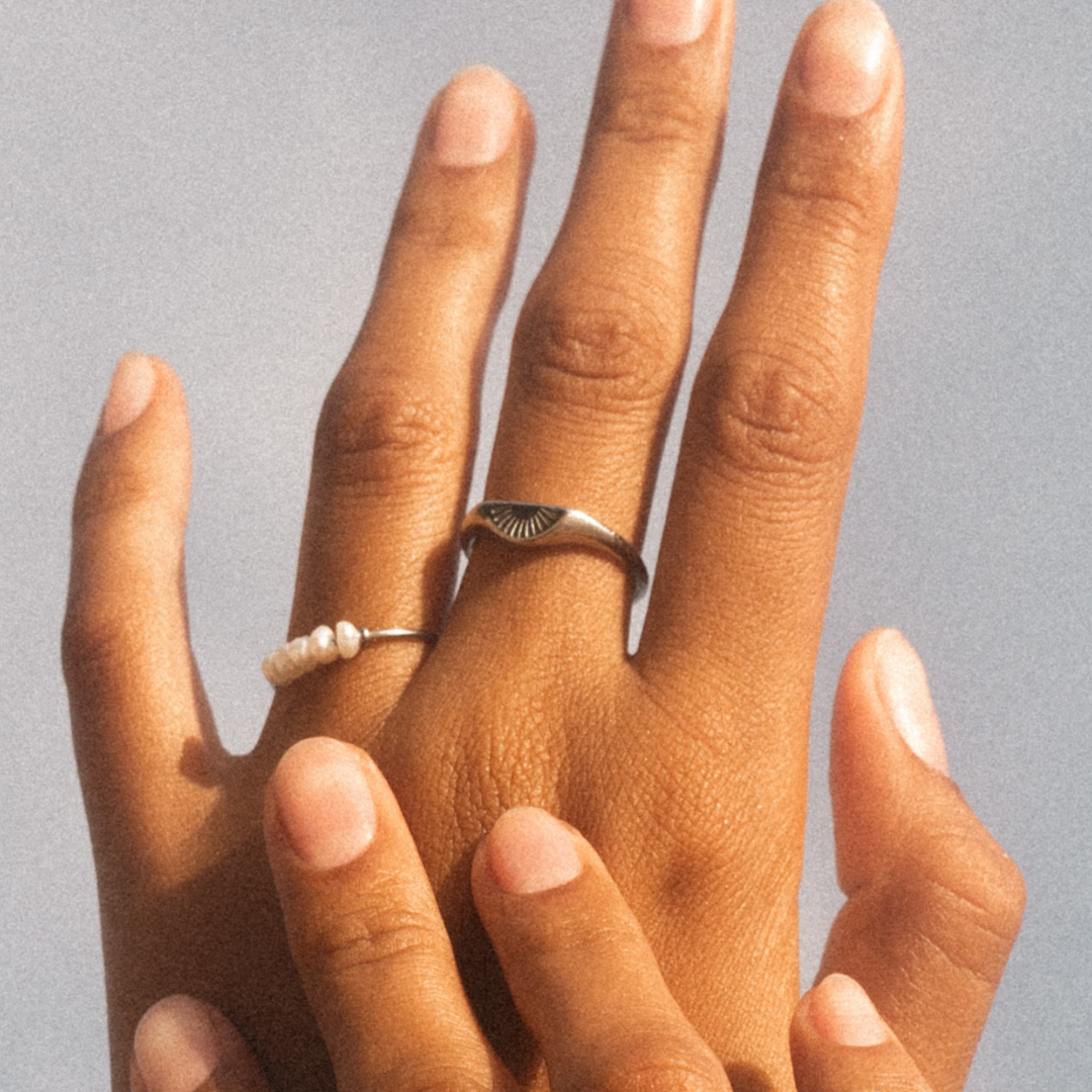Ring Gold stapelbar Sunrise wasserdicht hypoallergen
