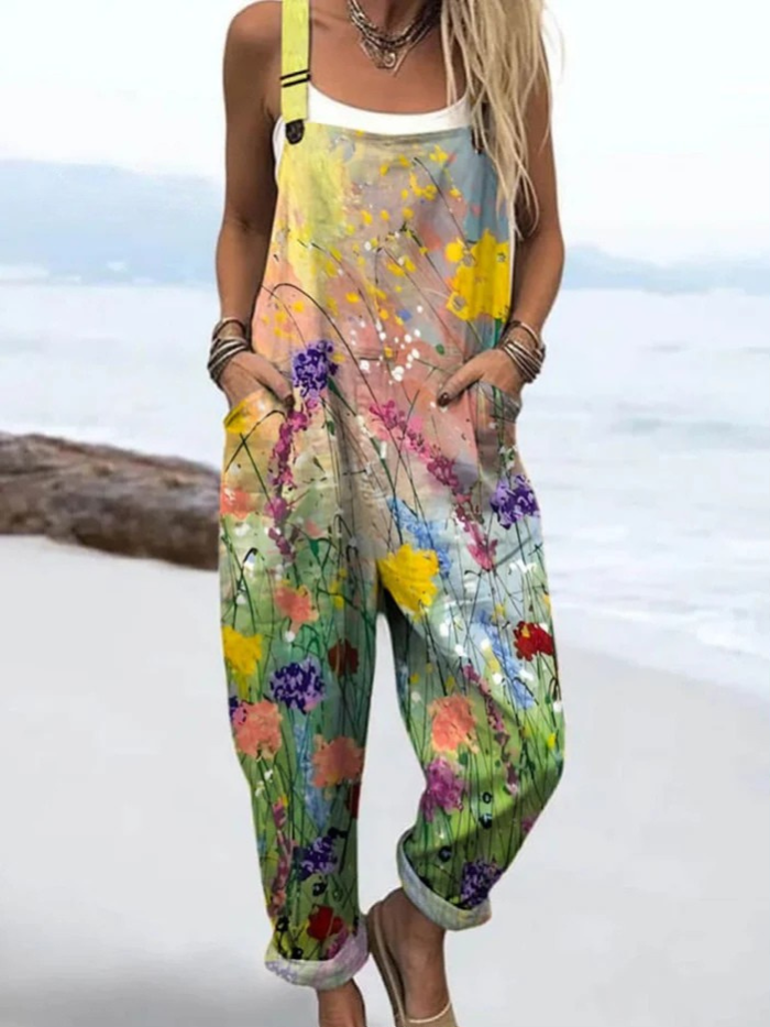 Dasi - Vintage Lässiger Jumpsuit