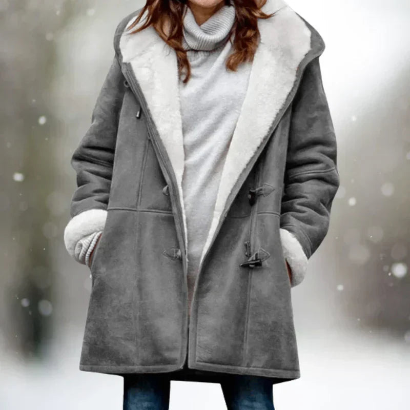 Adelaida Warmer Und Stilvoller Fleece Mantel