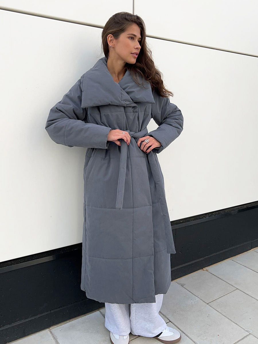 Schicker und bequemer langer Mantel