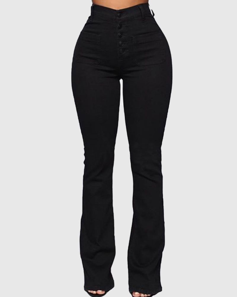 Jeans mit Mehreren Knöpfen
