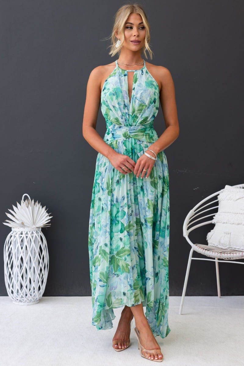 Geblümtes Swing-Kleid