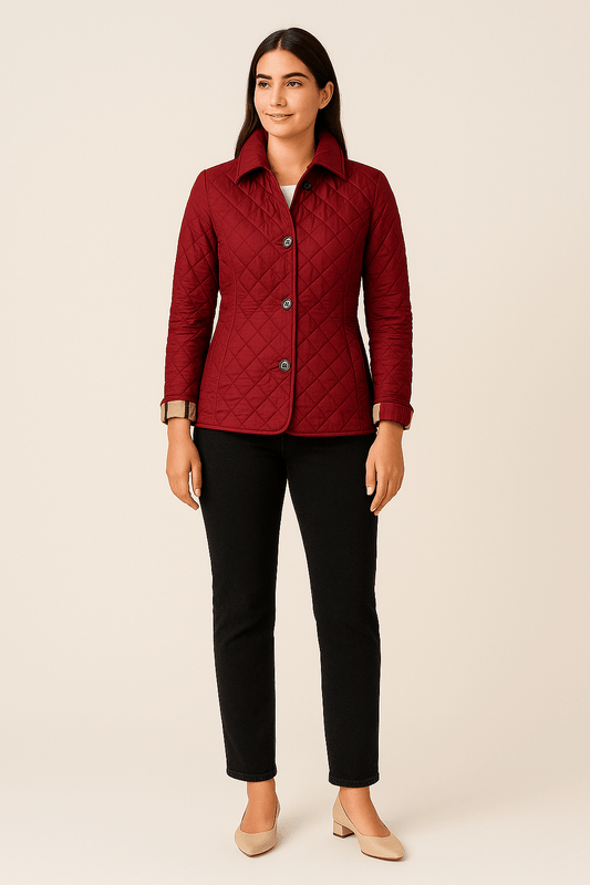 HERBERGER | Damen Jacke gesteppt mit Knöpfen für die Übergangszeit