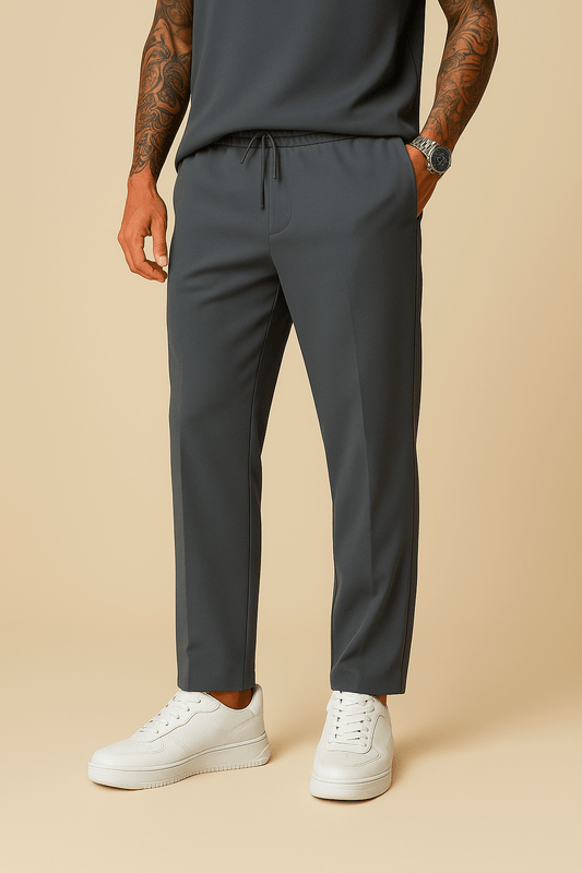 HERBERGER | Herren Hose aus Diver-Material in weiter Form mit klarem Fall