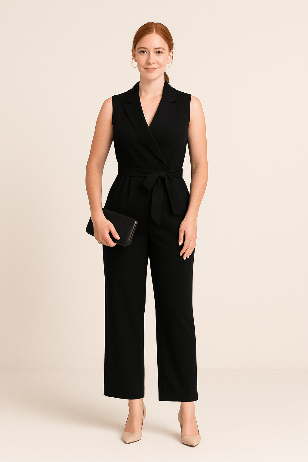 HERBERGER | Luftiges Damen Jumpsuit langärmelig mit weitem Bein