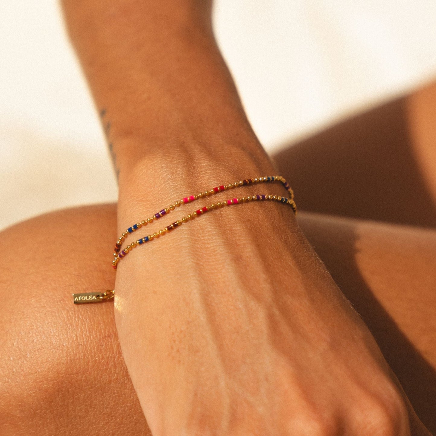 Damen Armband Gold verstellbar wasserfest hypoallergen Edelstahl Gliederarmband