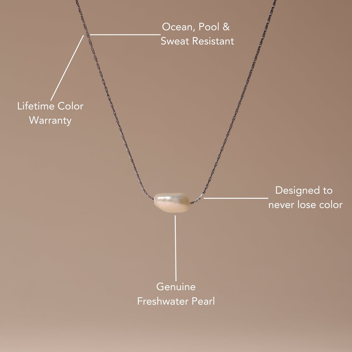 Damen Barockperlen Choker Gold Süßwasserperlen verstellbar wasserdicht