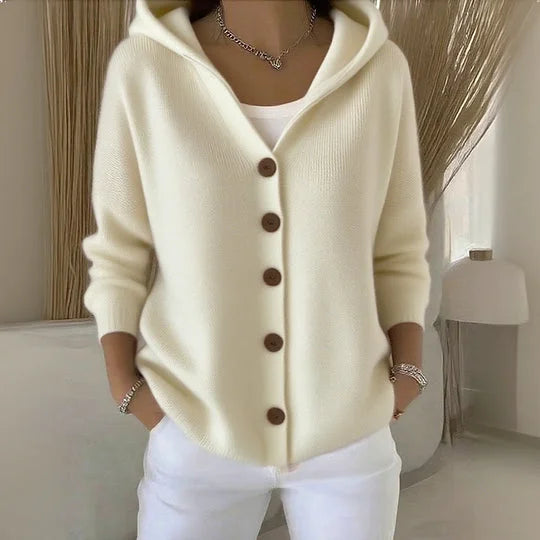 Nylah - Bequemer Langarm Strickjacke
