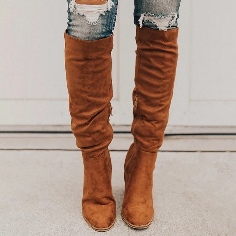 Alexane™ Lange Wildlederstiefel