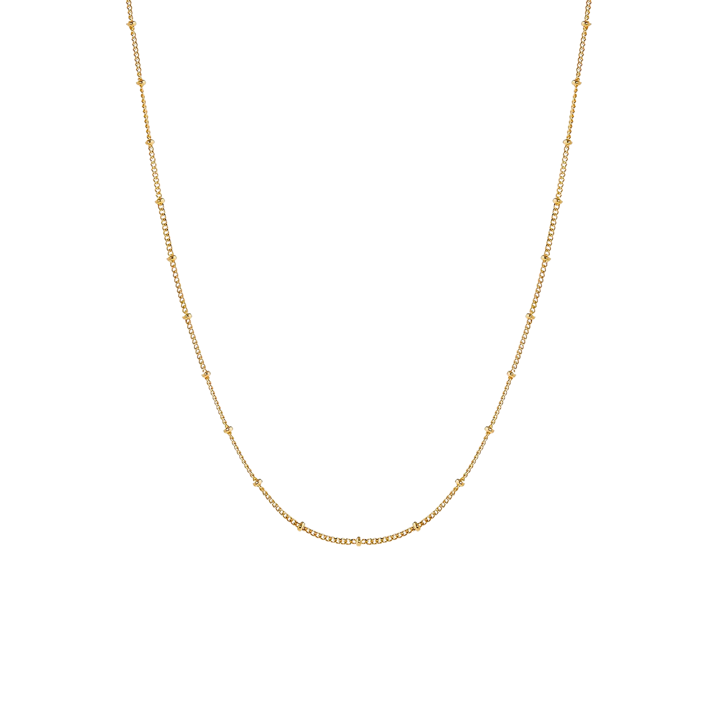 Damen Perlen Choker Gold Kugelkette verstellbar wasserdicht hypoallergen