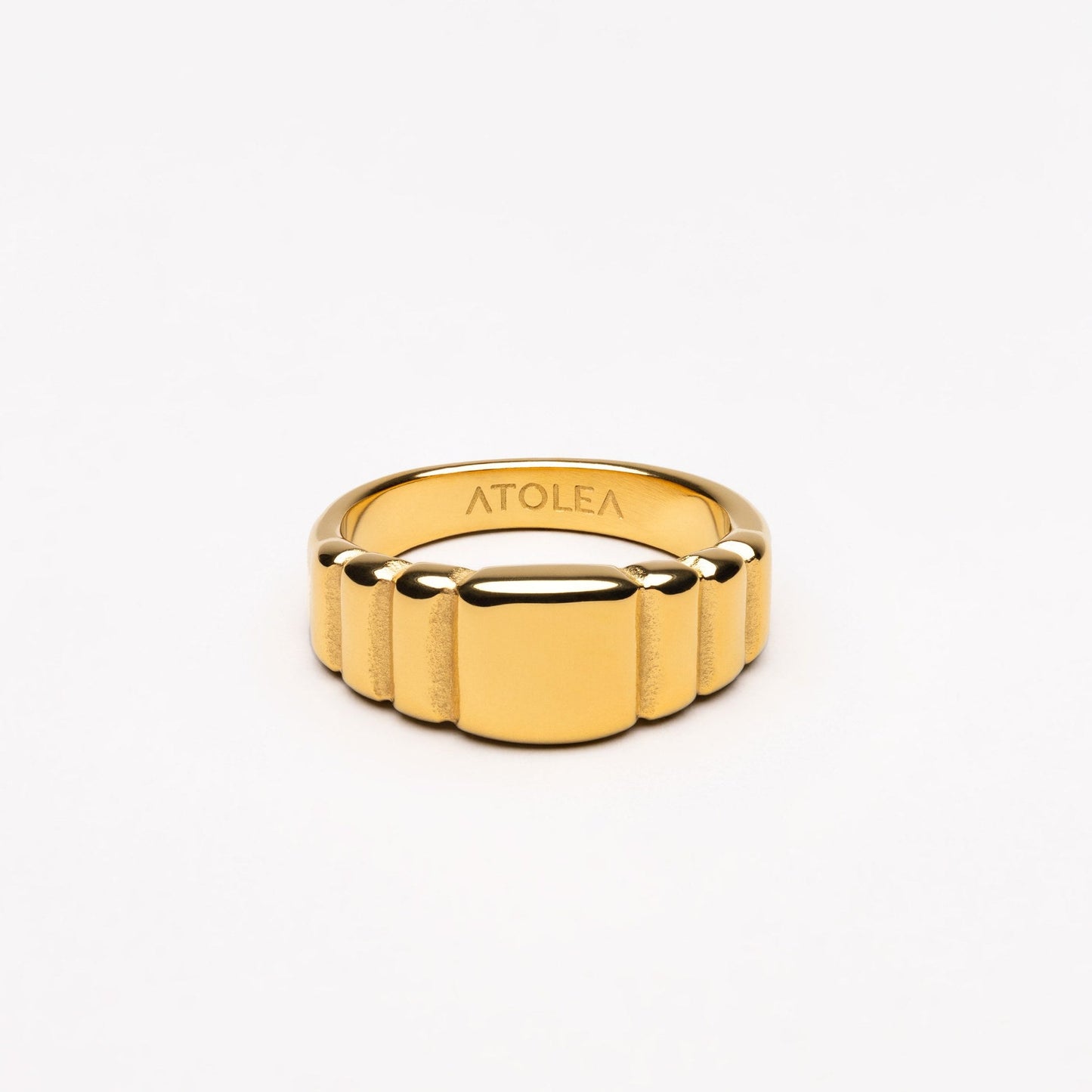 Damen Ring Gold chunky wasserfest hypoallergen