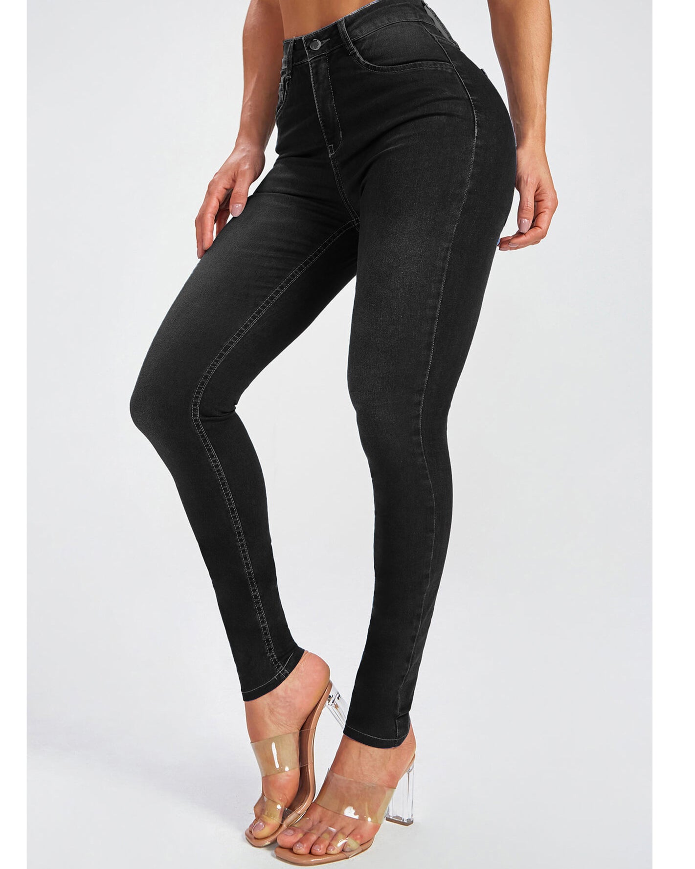 Jeans mit hoher Taille