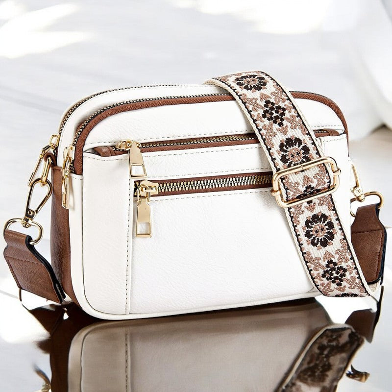 Mila™ Stilvolle Leder Schultertasche