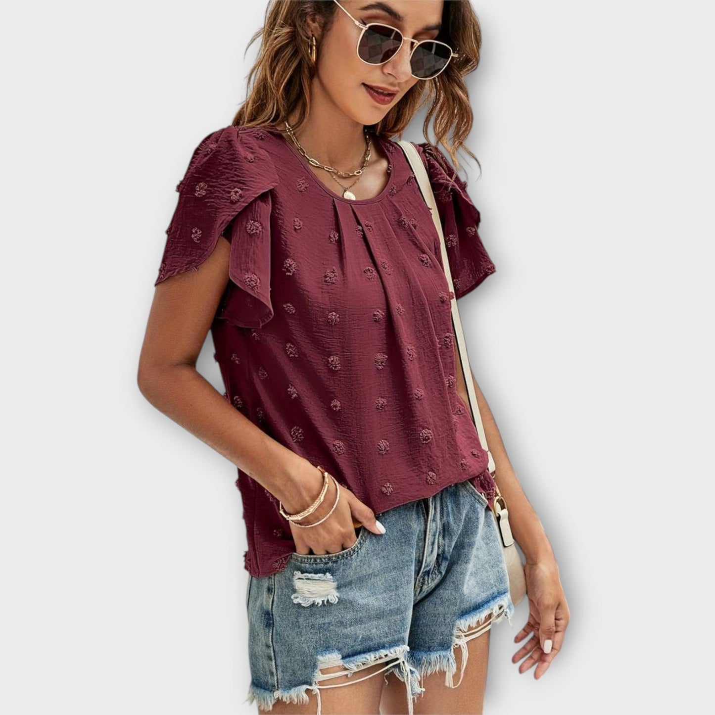 Pünktchenflair Bluse