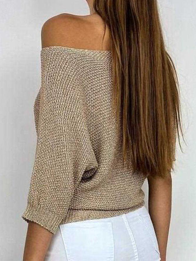 Kastanienwarm Strickpulli
